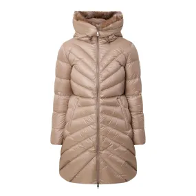 MONCLER Chandre Long Down Jacket - Beige