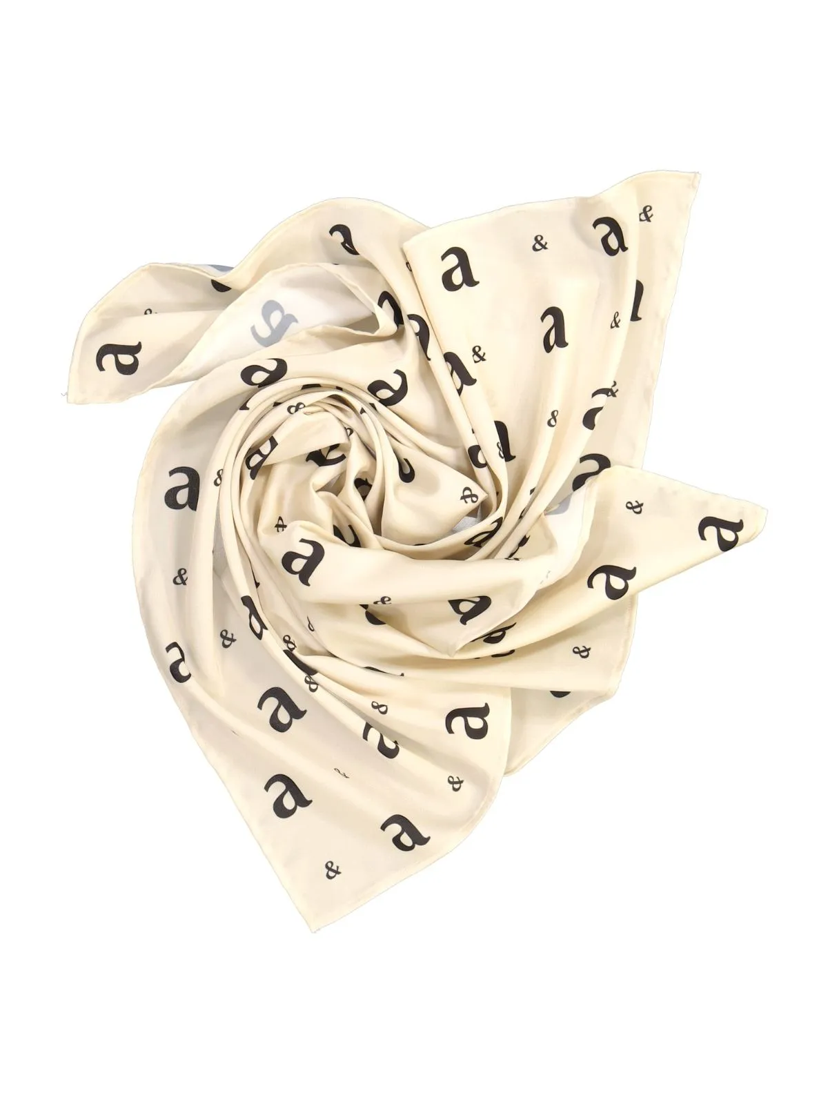 Monogram Satin Scarf