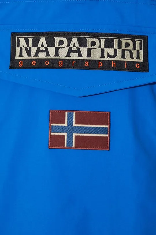 Napapijri jacket Rainforest S Pkt 3 men's blue color NP0A4G7CB2L1