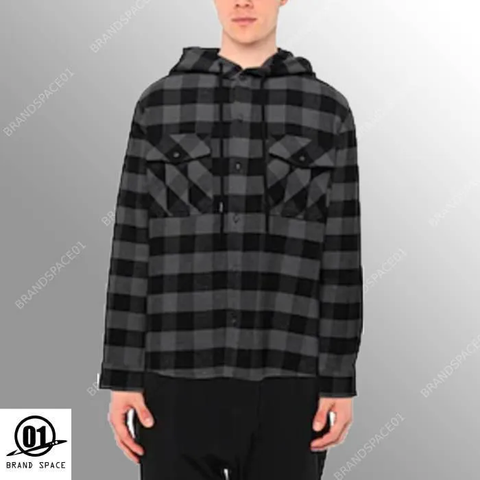 Off-White  |Button-down Other Plaid Patterns Unisex Street Style Cotton