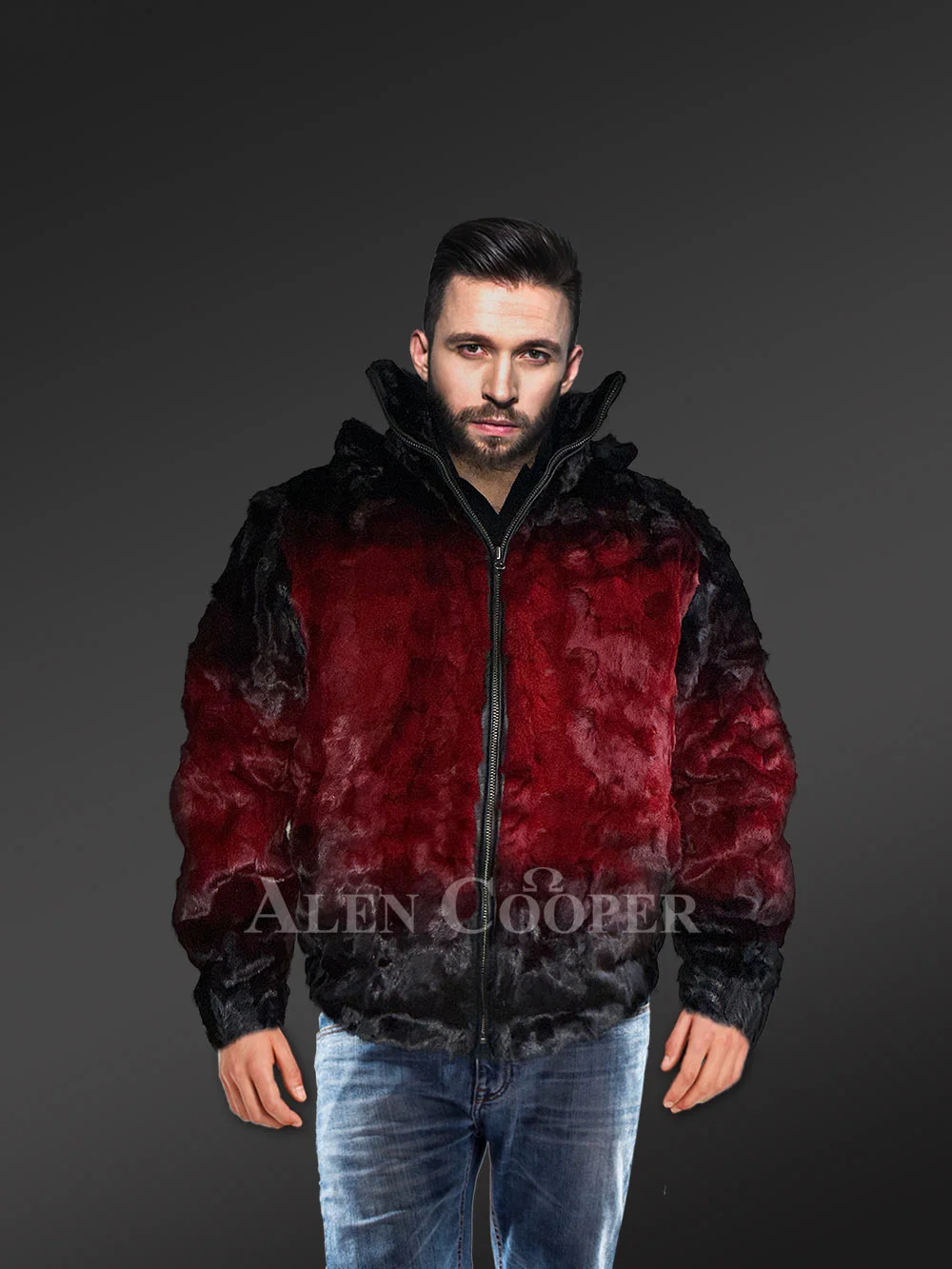 Original Fur vests in black for bold and stylish men