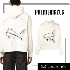 Palm Angels  |Unisex Street Style Long Sleeves Cotton Oversized Logo