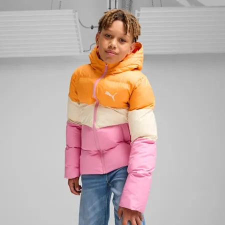 Poly Hooded Puffer Jacket - Youth 8-16 years | Mauved Out | PUMA Shoes | PUMA 