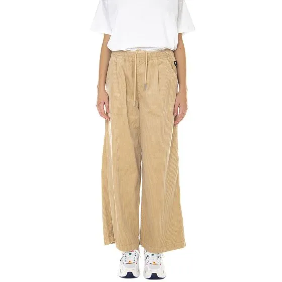 Puma Womens Uptown Oversized Corduroy Pants Beige 