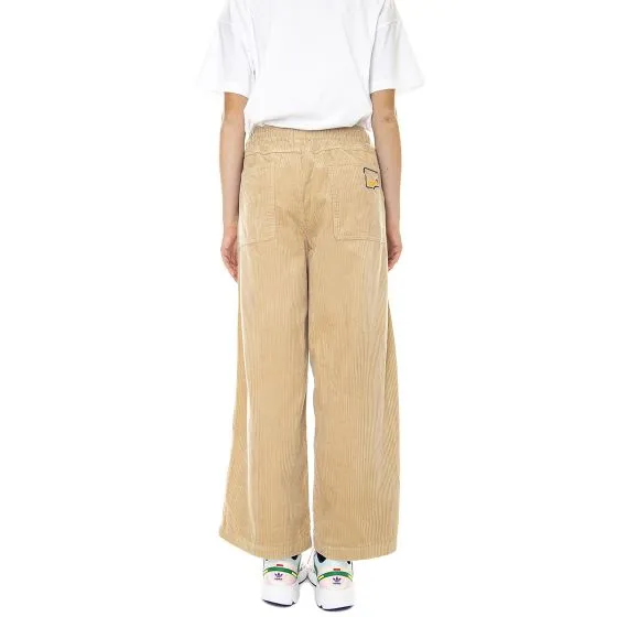 Puma Womens Uptown Oversized Corduroy Pants Beige 