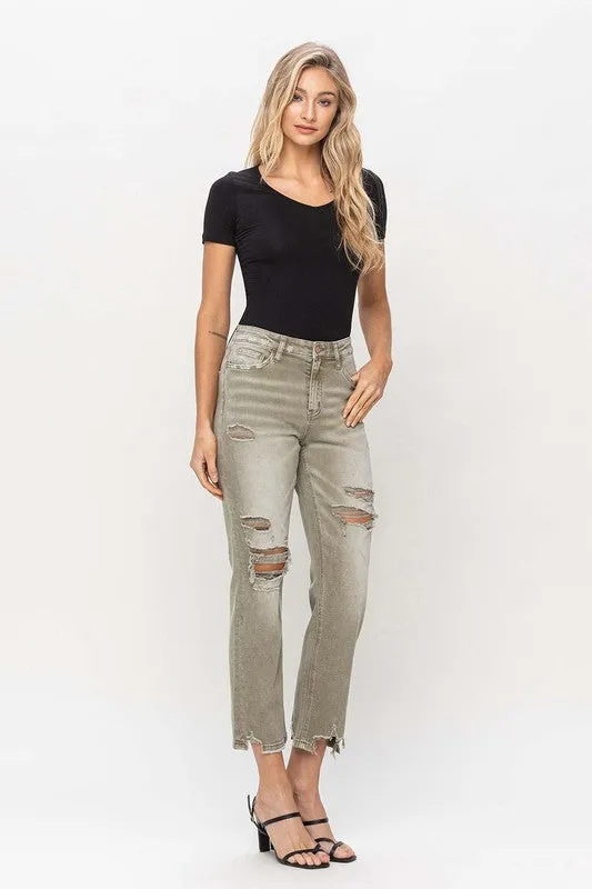 Sage Edition Crop Straight Denim(l14)