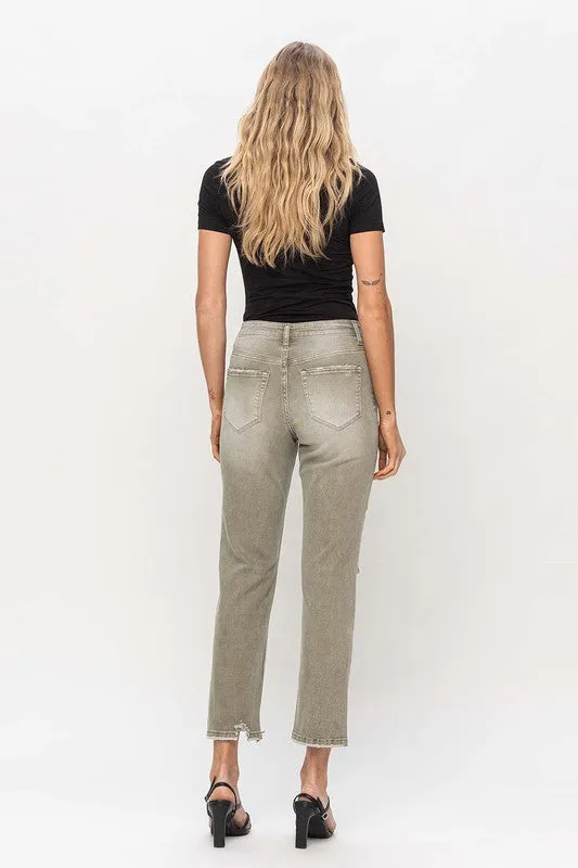 Sage Edition Crop Straight Denim(l14)