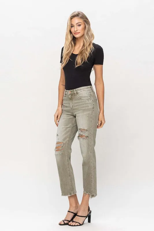 Sage Edition Crop Straight Denim(l14)