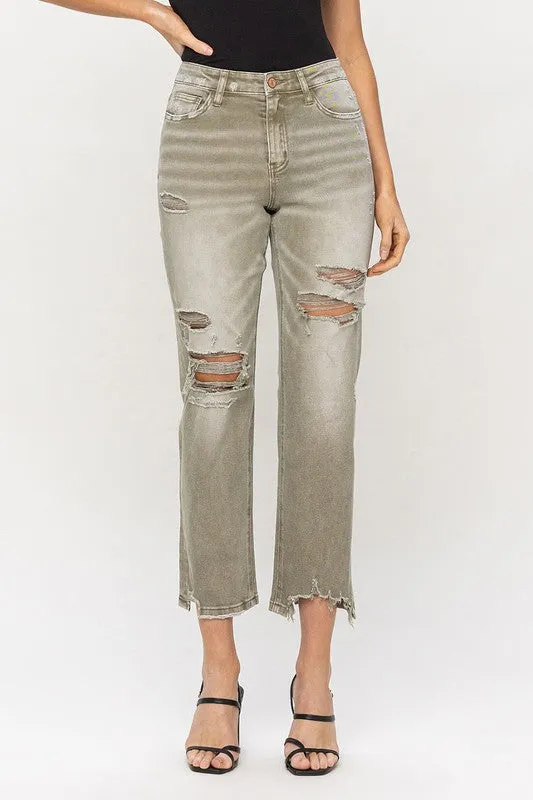 Sage Edition Crop Straight Denim(l14)