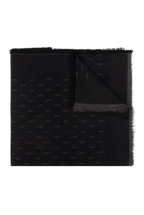 Saint Laurent Cassandre Monogram Large Scarf