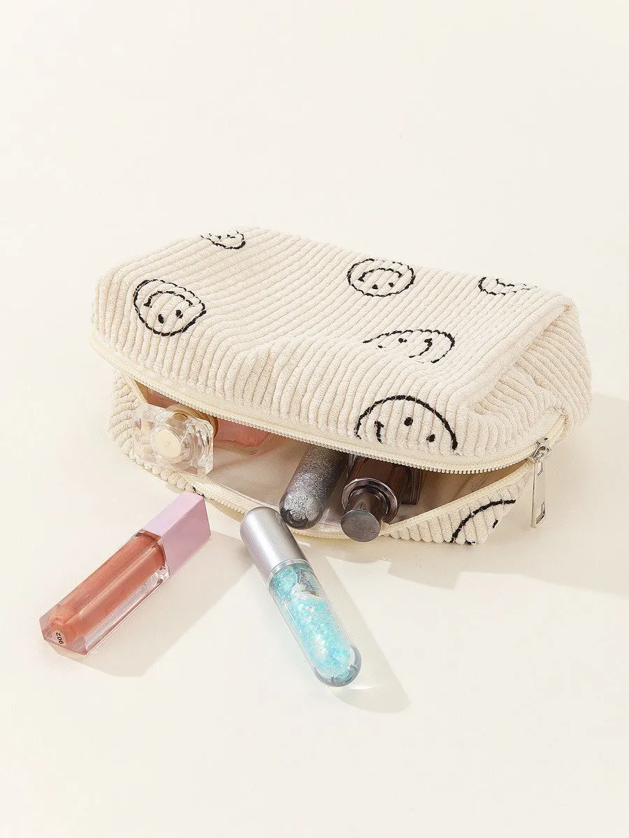 Smiley Face Makeup Pouch