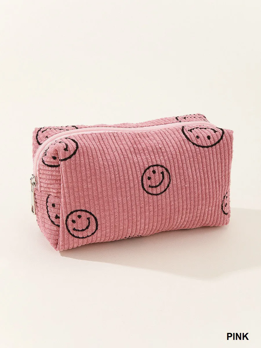 Smiley Face Makeup Pouch