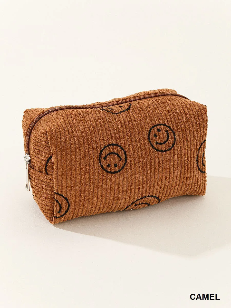 Smiley Face Makeup Pouch