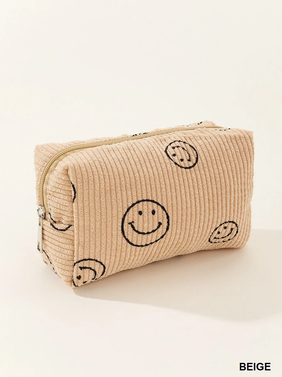 Smiley Face Makeup Pouch