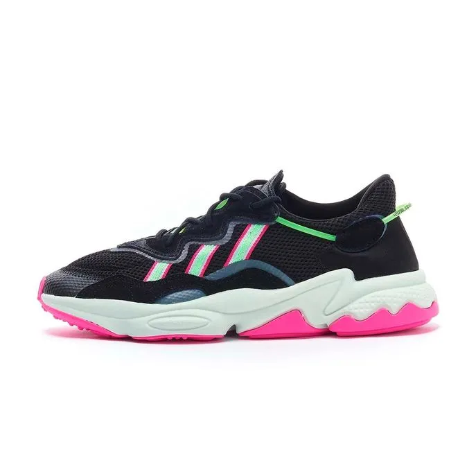 SNEAKER OZWEEGO Woman Black Shock lime Shock pink