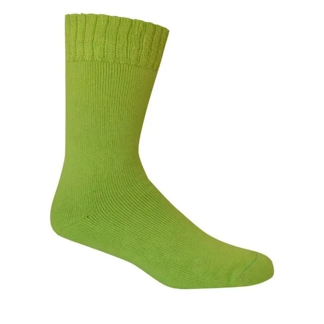 Socks Bamboo Extra Thick HiVisLime