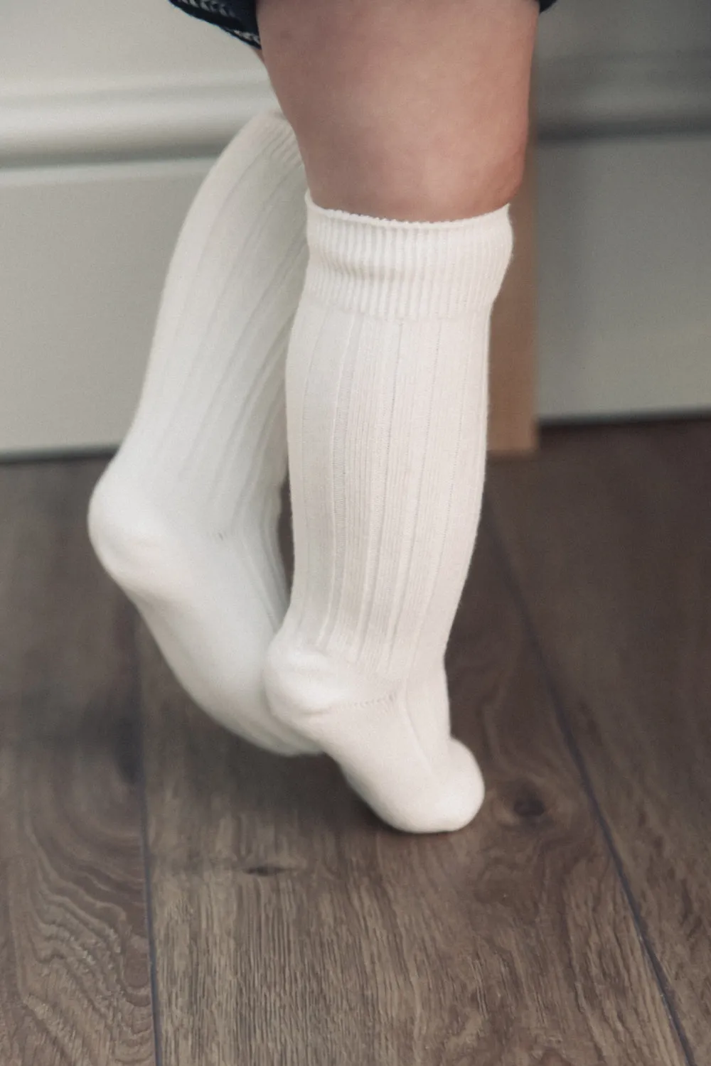 Soft Cream Baby Socks