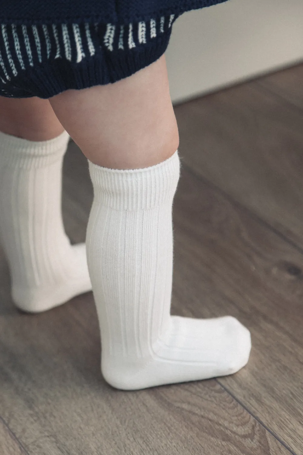 Soft Cream Baby Socks