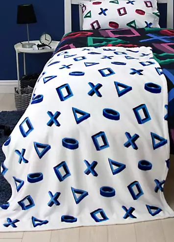 Sony PlayStation Level Fleece Blanket | Kaleidoscope