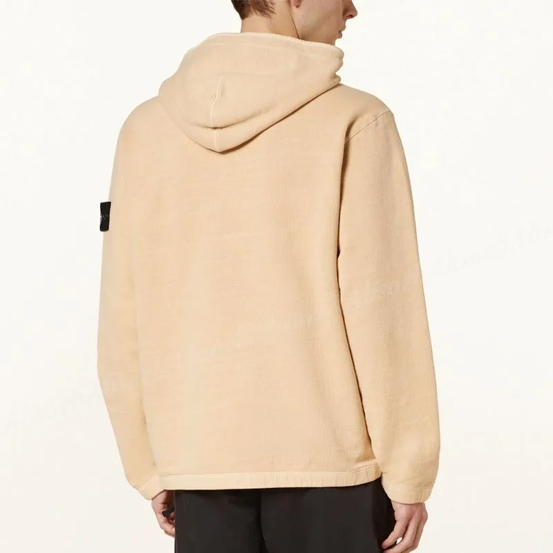 STONE ISLAND  |Street Style Long Sleeves Plain Cotton Logo Hoodies