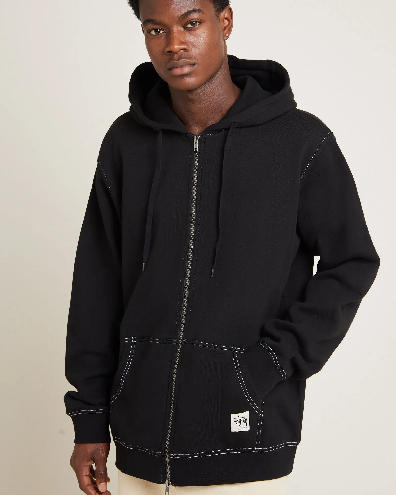 STUSSY  |Sweat Street Style Long Sleeves Logo Skater Style Hoodies