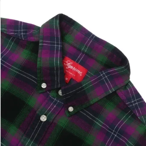 Supreme  |Button-down Unisex Street Style Long Sleeves Cotton