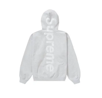 Supreme  |Unisex Street Style Plain Logo Skater Style Hoodies