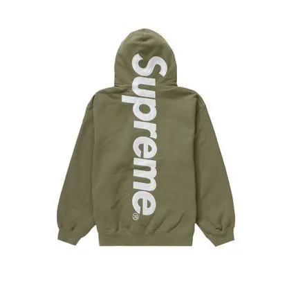 Supreme  |Unisex Street Style Plain Logo Skater Style Hoodies