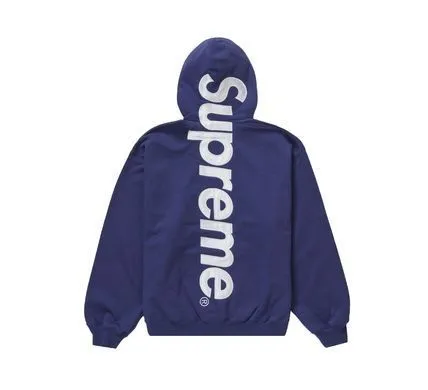 Supreme  |Unisex Street Style Plain Logo Skater Style Hoodies