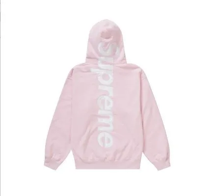 Supreme  |Unisex Street Style Plain Logo Skater Style Hoodies