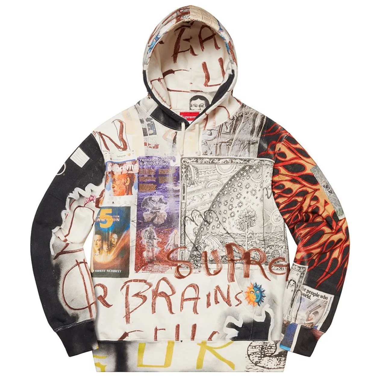 Supreme  |Unisex Street Style Skater Style Graphic Prints Hoodies