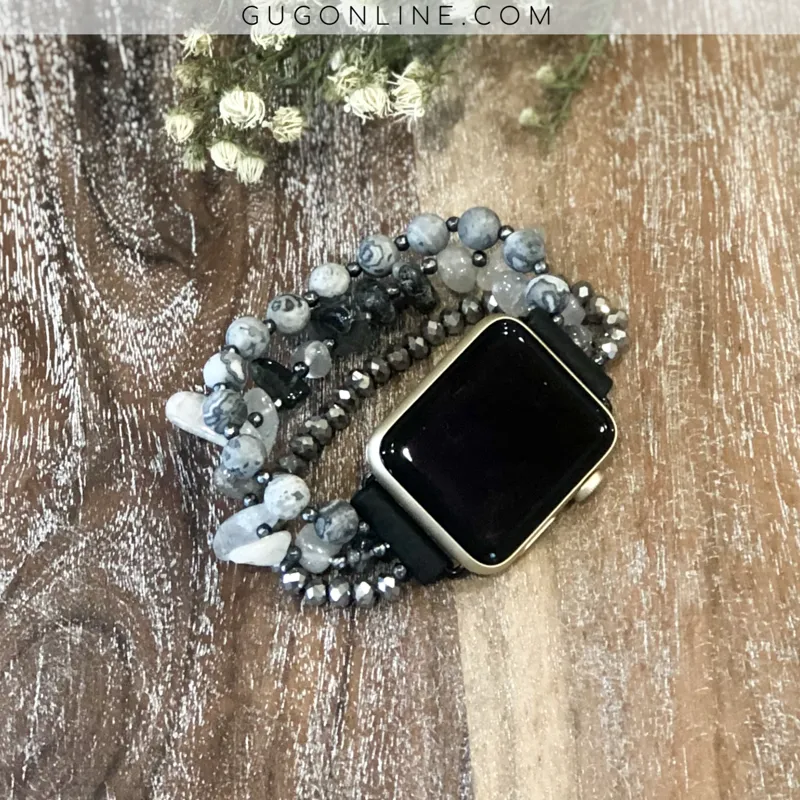 The Gabie | Three Strand Apple Watch Band in Black