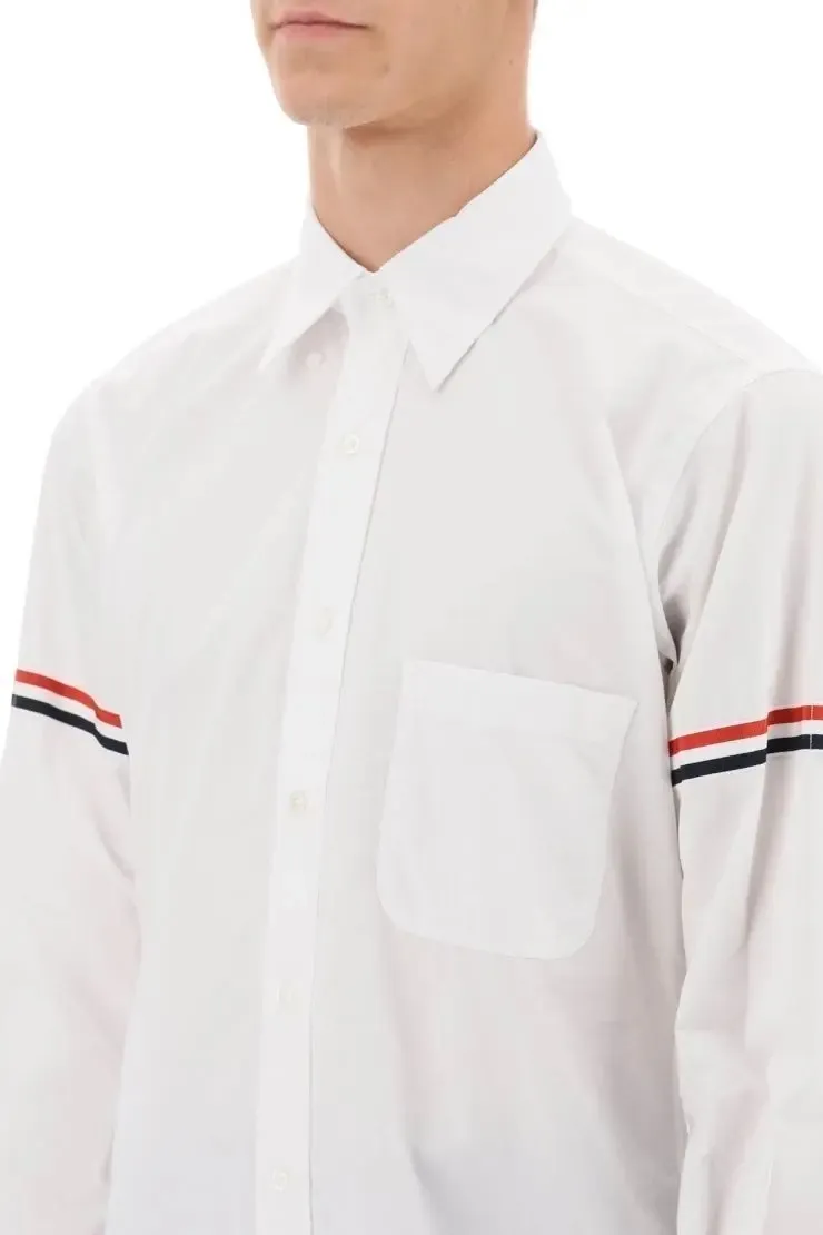 THOM BROWNE  |Button-down Unisex Street Style Long Sleeves Plain Cotton