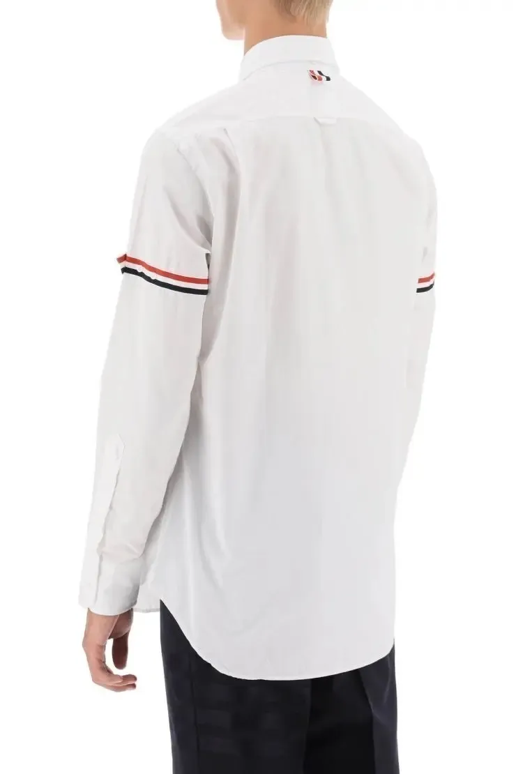 THOM BROWNE  |Button-down Unisex Street Style Long Sleeves Plain Cotton