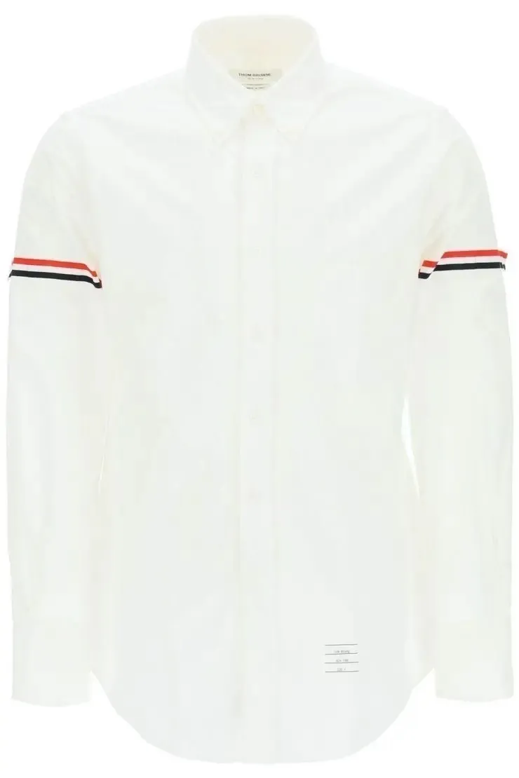 THOM BROWNE  |Button-down Unisex Street Style Long Sleeves Plain Cotton