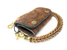 Trifold Leather Chain Wallet - Fallout