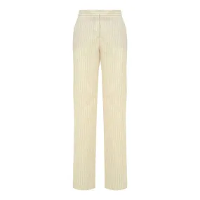 TROUSERS MONACO Woman Ivory Camel 