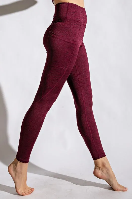 TWO TONE FULL LENGTH YOGA LEGGINGS