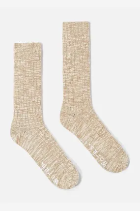 Universal Works socks men's beige color