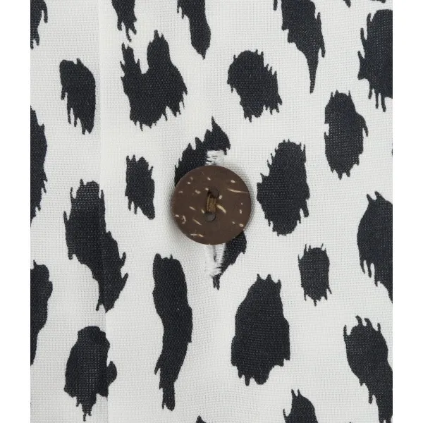 WACKO MARIA  |Button-down Leopard Patterns Street Style Long Sleeves Logo