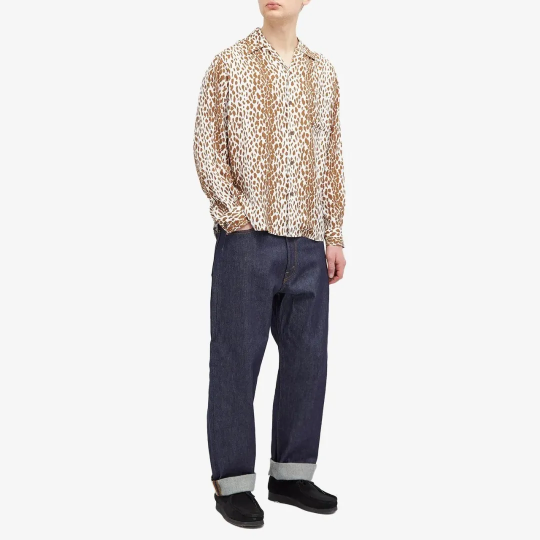 WACKO MARIA  |Button-down Leopard Patterns Unisex Street Style