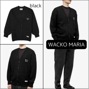 WACKO MARIA  |Button-down Unisex Street Style Plain Logo Cardigans