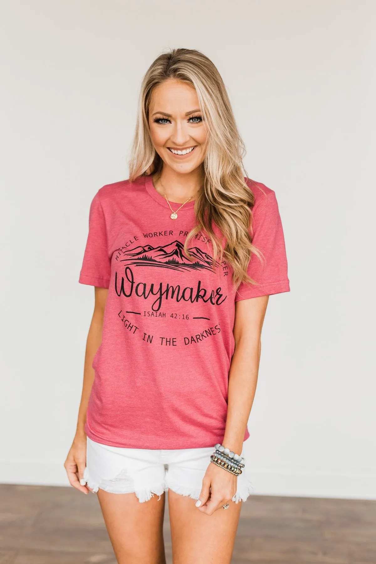 Waymaker Graphic Tee- Berry