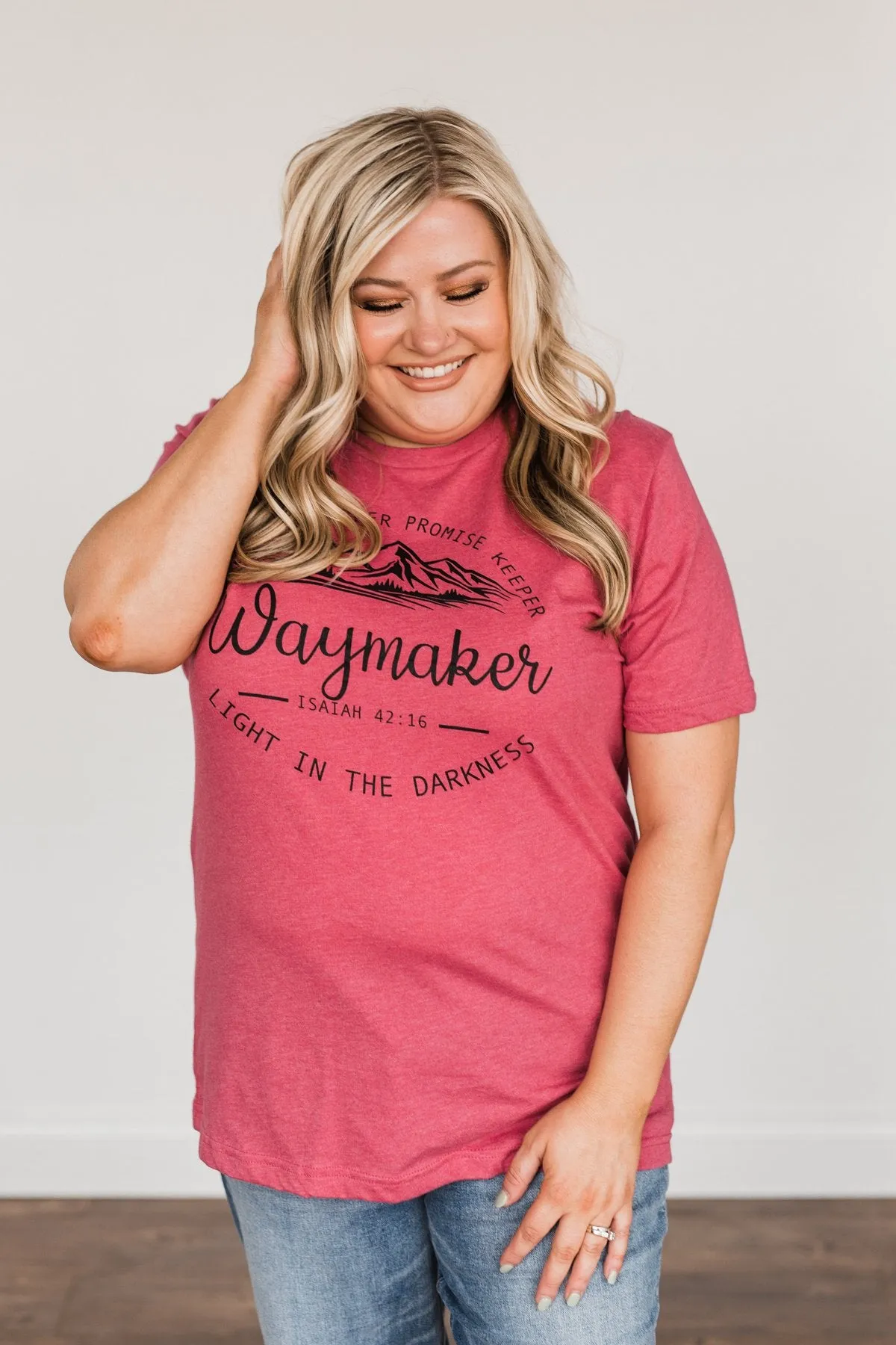 Waymaker Graphic Tee- Berry