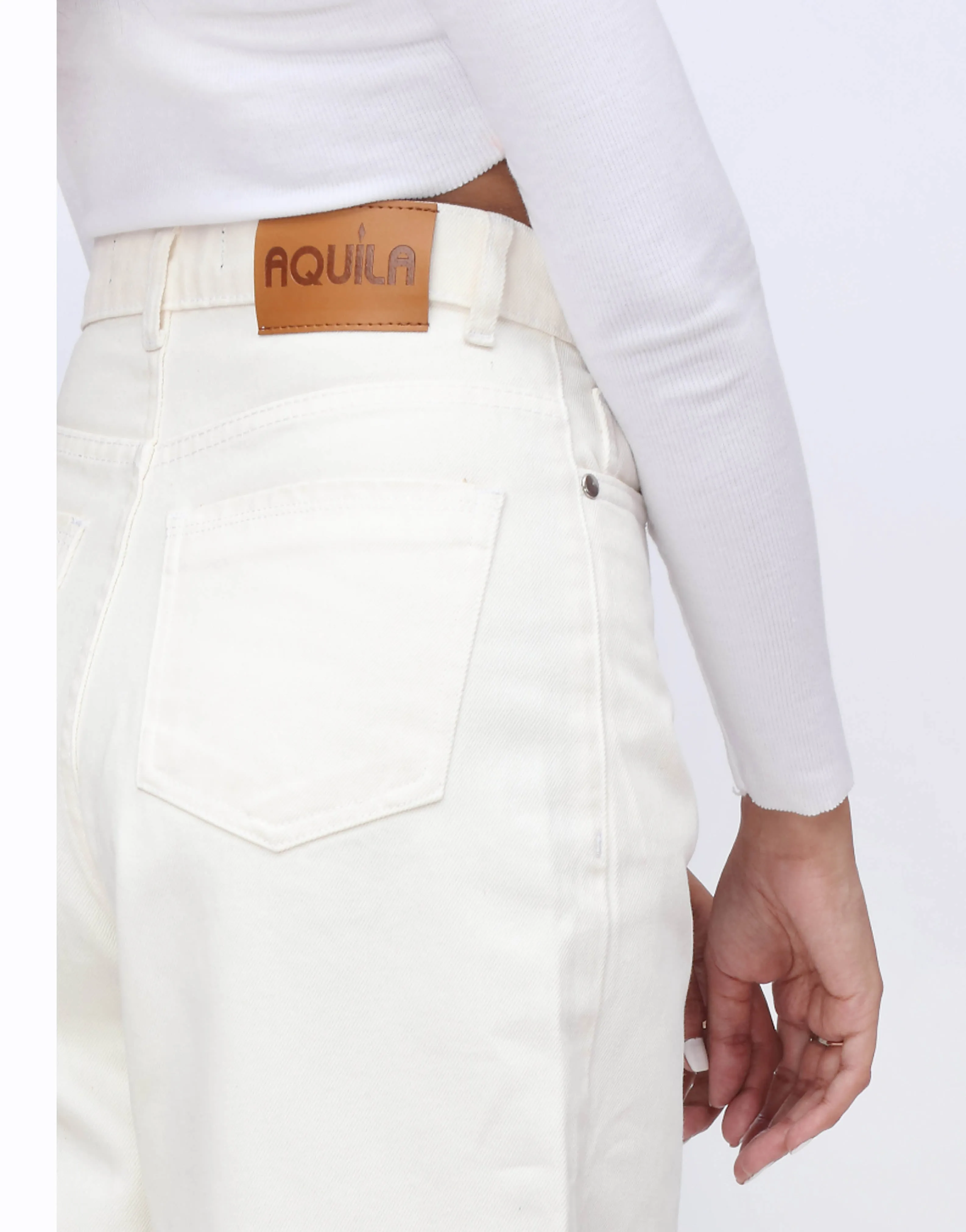 Wide Leg Jeans White