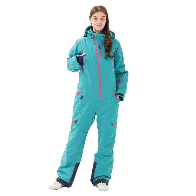 Winter Clothes Women Ski Suit One Pieces Snowboard Wear Waterproof Ski Jumpsuit Jacket One Piece Snowsuits Snowboard Coveralls