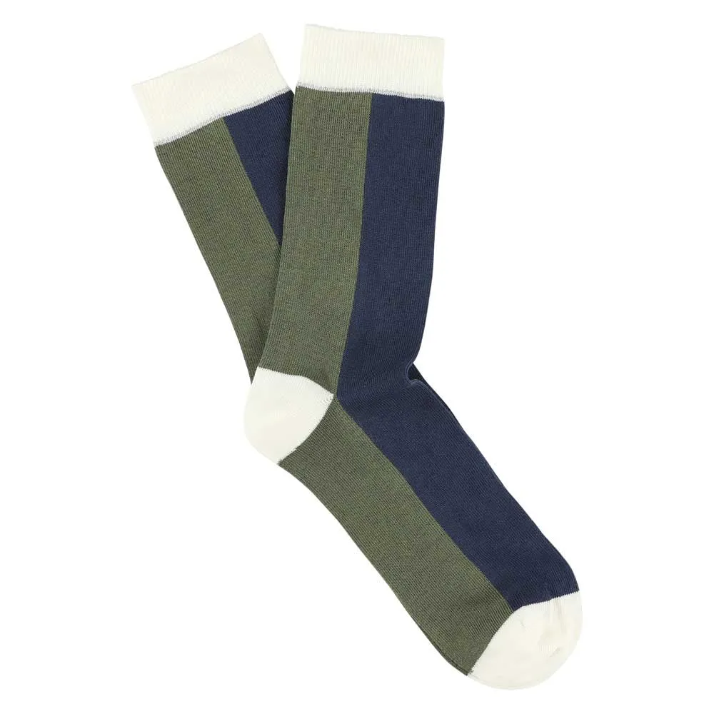 Women Chess Socks - Off White / Mood Indigo