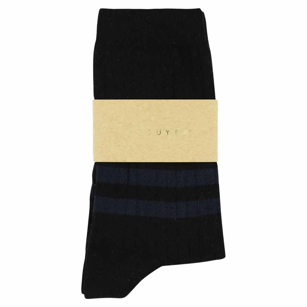 Women Stripes Black / Blue