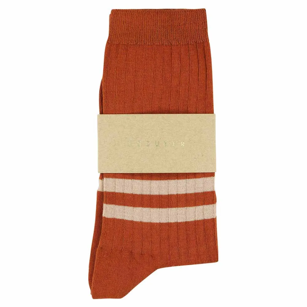 Women Stripes Brick / Pink