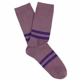 Women Stripes Purple